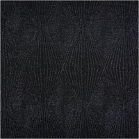 Jersey Stoff in Schwarz mit silberfarbenem Metallic-Effekt und geometrischem Muster - Vollansicht