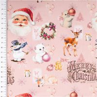 92658-Baumwollstoff-Popeline-Weihnachtsstoff-Merry-Christmas-Nostalgie-rosa-1-50m-Breite-IMG-8978.jpg Baumwollstoff Popeline in Rosa mit weihnachtlichen Motiven – weiße Katze mit Christbaumkugel, Schneemann auf Ski, Lebkuchenmann, Geschenkpakete, Rentiere und Kränze im nostalgischen Merry-Christmas-Design - mit Massband