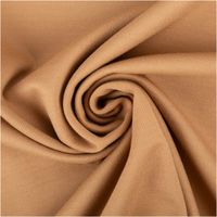 Viskose Stoff Piqué Doppelgewebe in uni Camel, 150 cm breit, mit feiner Struktur und glatter, weicher Oberfläche - kunstvoll eingedreht in Falten