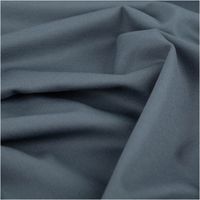 Viskose Stoff Piqué Doppelgewebe in uni Stahlblau, 150 cm breit, mit feiner, strukturierter Wabenoptik und weicher Haptik - stilvoll drapiert