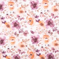 92907-French-Terry-gebuerstet-Blumen-Digitaldruck-rosa-150cm-IMG-0807.jpg French Terry gebürsteter Stoff mit Digitaldruck von großen Blumen in Rosa, Lila und Orange auf weißem Hintergrund, weich und wärmend, 150 cm Breite - Vollansicht