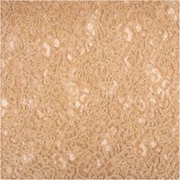 Spitzenstoff mit floraler Chenille-Struktur in Camel, transparent und weich fallend, 150 cm Breite - Vollansicht