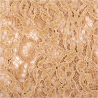 92912-Spitze-mit-Chenille-Meterware-camel-150cm-breit-IMG-0709.jpg Spitzenstoff mit floraler Chenille-Struktur in Camel, transparent und weich fallend, 150 cm Breite - Nahaufnahme