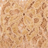 92912-Spitze-mit-Chenille-Meterware-camel-150cm-breit-IMG-0711.jpg Spitzenstoff mit floraler Chenille-Struktur in Camel, transparent und weich fallend, 150 cm Breite - Detailaufnahme