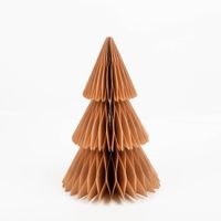 92960-Weihnachtsbaum-Honeycomb-beige-30-x-20-cm--H-x-D--recyceltes-Papier-von-Boltze-Home-IMG-0459.jpg Beiger Honeycomb-Weihnachtsbaum von Boltze Home aus recyceltem Papier mit gefalteter Wabenstruktur, freistehend, Größe 30 × 20 cm - Vollansicht