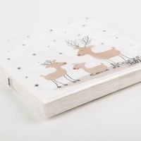 92965-Servietten-Hirsche-weiss-20-Stk-3-lagig-33x33cm-FSC-Papier-von-Boltze-IMG-0520.jpg Gestapelte Hirsch-Servietten von Boltze, weiß mit Wintermotiv, 3-lagiges FSC-Papier, 33x33 cm, 20 Stück im Set - Schrägansicht