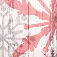 92987-Weihnachtsstoff-Baumwolle-Halbpanama-Hirsche-und-Schneeflocken-grau-rot--1-40m-Breite-IMG-1023.jpg Baumwollstoff Halbpanama mit roten und grauen Schneeflocken sowie Hirsch-Motiven auf Holzoptik-Hintergrund, robust und ideal für Weihnachtsdeko - Detailaufnahme