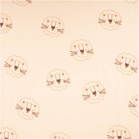93013-French-Terry-Loewe-beige-Sommersweat-mit-Schlingenstruktur-150cm-IMG-0997.jpg Beiger French Terry Sommersweat mit Löwenkopf-Motiven, weicher Stoff mit Schlingenstruktur, ideal für Kinderkleidung und Accessoires - Vollansicht