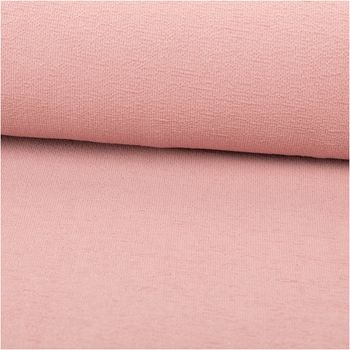 Krepp Jersey Stoff aus Baumwolle in Mauve, elastisch, hautfreundlich und weich mit feiner Struktur, ideal für Bekleidung - ausgerollt und glatt liegend