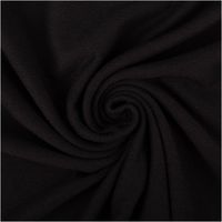Krepp Jersey Stoff aus Baumwolle in Schwarz, elastisch, hautfreundlich und weich mit feiner Struktur, ideal für Bekleidung - kunstvoll eingedreht in Falten
