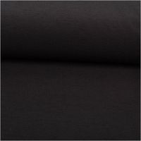 93017-Terry-Krepp-Jersey-Stoff-Baumwolle-uni-schwarz-145cm-elastisch-und-hautfreundlich-IMG-0892.jpg Krepp Jersey Stoff aus Baumwolle in Schwarz, elastisch, hautfreundlich und weich mit feiner Struktur, ideal für Bekleidung - ausgerollt und glatt liegend