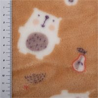 93024-Fleecestoff-Baerchen-mit-Birne-und-Apfel-beige-----kuschelweich--1-45-m-Breite-IMG-2193.jpg Beiger, kuschelweicher Fleecestoff, präsentiert mit weißen Bärchen, Äpfeln, Birnen und kleinen Motiven als kindliches Design, 1,45 m breit - mit Massband
