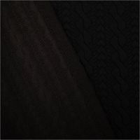 93049-Strickstoff-Zopfmuster-schwarz-elastischer-Winterstrick-150-cm-Breite-IMG-1608.jpg Elastischer Strickstoff mit Zopfmuster in Schwarz – dichter, wärmender Winterstrick mit plastischer Struktur, ideal für elegante Pullover, Kleider oder Strickjacken - mit Rueckseite