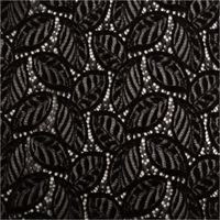 93068-Spitze-mit-Chenille-Blaetterdessin-Meterware-schwarz-150cm-breit-IMG-4806.jpg Hochwertige Spitze mit Chenille Blätterdessin in elegantem Schwarz besticht durch ihre samtige Textur und das filigrane Muster. Die 150 cm breite Meterware ist ideal für exklusive, festliche Bekleidung - Vollansicht