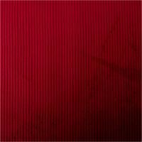 Roter Cord-Polsterstoff Capri, präsentiert mit breiter Rippenstruktur und Fleckschutz als robuster Möbelstoff, 1,45 m breit - Vollansicht