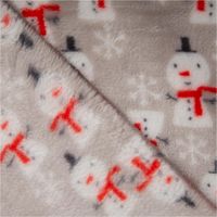 93076-Fleecestoff-Schneeman-Frosty-grau------kuschelweich--1-45-m-Breite-IMG-2189.jpg Kuschelweicher grauer Fleecestoff, präsentiert mit weißen Schneemännern, roten Schals und Schneeflocken als winterliches Stoffdesign, 1,45 m breit - mit Rueckseite