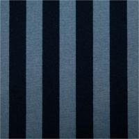 Baumwollflanell Stoff mit breiten Streifen in Hellblau und Dunkelblau – weich, warm und perfekt für Hemden, Schlafanzüge oder Wohntextilien - Nahaufnahme