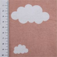 93116-Flanell-Stoff-Baumwollflanell-Wolken-rosa-1-47m-Breite-IMG-1497.jpg Baumwollflanell Stoff in Rosa mit weißen Wolkenmotiven – weich, warm und perfekt für Baby- und Kindertextilien oder kuschelige Bettwäsche - mit Massband