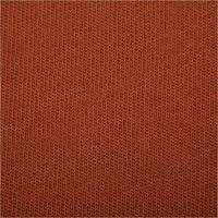 Strickstoff aus 100 % Baumwolle in warmem Rostton, 135 cm breit – weich, atmungsaktiv und ideal für herbstliche Strickmode und Accessoires - Nahaufnahme