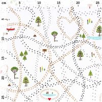 93177-Baumwollstoff-Spurensuche-im-Schnee-weiss-bunt-von-Rico-Design-50x140cm-1006782-18605-50-92-3-PD-Q-1920x1920.jpg Detailansicht des Baumwollstoffs Spurensuche im Schnee mit wiederkehrendem Muster aus Pfotenspuren, Bäumen und Seen