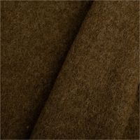 93219-Wollstoff-Walkloden-aus-reiner-Schurwolle-410g-qm-uni-dunkel-olivgruen-140cm-Stoffbreite-IMG-2559.jpg Wollstoff Walkloden aus reiner Schurwolle, uni dunkel olivgrün, 410g/qm. Detailansicht der dichten, gewalkten Oberfläche. Breite 140cm - mit Rueckseite