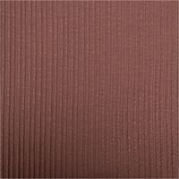 Jersey Stoff Ripp-Jacquard aus Baumwolle in Mauve. Die Struktur zeigt vertikale Streifen in einer breiten und feinen Rippung, 1,35m breit - Vollansicht