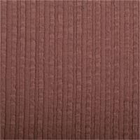Jersey Stoff Ripp-Jacquard aus Baumwolle in Mauve. Die Struktur zeigt vertikale Streifen in einer breiten und feinen Rippung, 1,35m breit - Nahaufnahme