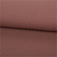 93226-Jersey-Stoff-Ripp-Jacquard-Baumwolle-Streifen-mauve-1-35m-Breite-IMG-2694.jpg Jersey Stoff Ripp-Jacquard aus Baumwolle in Mauve. Die Struktur zeigt vertikale Streifen in einer breiten und feinen Rippung, 1,35m breit - ausgerollt und glatt liegend