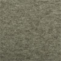 Olivgrün melierter Heavy-Knit-Strickstoff, präsentiert als weicher, gebürsteter Viskose-Mix für warme Kleidung und Accessoires, 1,50 m breit - Nahaufnahme