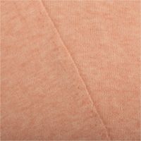 Lachsrosa melierter Heavy-Knit-Strickstoff, präsentiert als weicher, gebürsteter Viskose-Mix für warme Kleidung, 1,50 m breit - mit Rueckseite