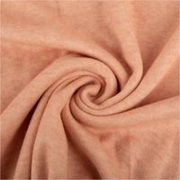 93233-Strickstoff-Heavy-Knit-gebuerstet-mit-Viskose-lachsrosa-meliert-1-50m-Breite--IMG-2468.jpg Lachsrosa melierter Heavy-Knit-Strickstoff, präsentiert als weicher, gebürsteter Viskose-Mix für warme Kleidung, 1,50 m breit - kunstvoll eingedreht in Falten