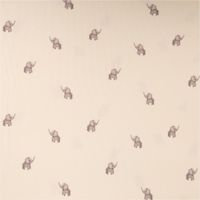 93237-Jersey-Stoff-Rippjersey-Baumwolle-Elefanten-wollweiss-1-20m-Breite-IMG-2404.jpg Wollweißer Rippjersey aus Baumwolle, präsentiert mit kleinen grauen Elefantenmotiven als weicher, elastischer Stoff, 1,20 m breit - Vollansicht