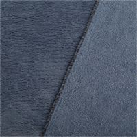 93243-Bambus-Fleece-Stoff-mit-Baumwolle-uni-blau-1-45m-Breite-IMG-2767.jpg Bambus Fleece Stoff mit Baumwolle in uni Blau. Detailansicht der weichen, saugfähigen und flauschigen Oberfläche, 1,45m breit - mit Rueckseite