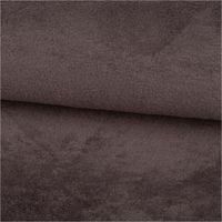 Bambus Fleece Stoff mit Baumwolle in uni Grau. Detailansicht der weichen, saugfähigen und flauschigen Oberfläche, 1,45m breit - ausgerollt und glatt liegend