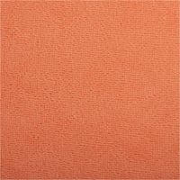 Bambus Fleece Stoff mit Baumwolle in uni Koralle. Detailansicht der weichen, saugfähigen und flauschigen Oberfläche, 1,45m breit - Nahaufnahme
