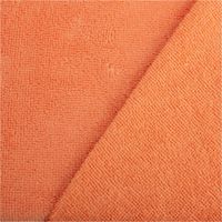 93248-Bambus-Fleece-Stoff-mit-Baumwolle-uni-Koralle-1-45m-Breite-IMG-2736.jpg Bambus Fleece Stoff mit Baumwolle in uni Koralle. Detailansicht der weichen, saugfähigen und flauschigen Oberfläche, 1,45m breit - mit Rueckseite