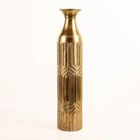 93276-Vase-Dekovase-Luxor-gold-matt-Metal-14-5x68cm-von-Werner-Voss-IMG-3105.jpg Dekovase Luxor von Werner Voss aus Metall in Gold matt, 14,5x68 cm, hohe schlanke Form mit strukturierter Oberfläche, elegant und dekorativ für Wohnräume - Vollansicht
