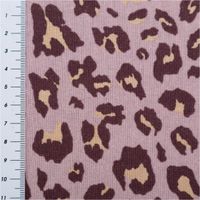 93293-Viskose-Stoff-mit-30--Leinen-Leo-rosa-creme-aubergine-1-34cm-Breite-IMG-2960.jpg Leichter Viskosestoff mit hohem Leinenanteil und einem stylishen Leo-Print. Das Muster zeigt eine moderne Farbkombination in Rosa, dunklem Aubergine und Creme, 1,34 Meter breit - mit Massband