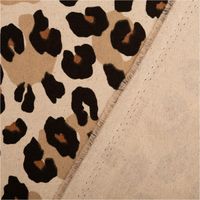 93294-Viskose-Stoff-mit-30--Leinen-Leo-ecru-schwarz-braun-1-34cm-Breite-IMG-3000.jpg Canvas Stoff mit Leo-Dessin in ecru, schwarz und braun mit umgeschlagener Rückseite