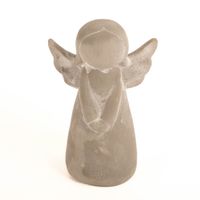 93302-Engel-grau-Beton-17cm-hoch--IMG-3145.jpg Grauer Engel aus Beton, 17 cm hoch, schlichte moderne Dekofigur mit ausgebreiteten Flügeln, minimalistisch gestaltet, ideal als zeitlose Wohn- und Gartendekoration - von oben