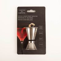 93306-Messbecher-Barmass-doppelseitig-Edelstahl-5-1-x-6-8cm-IMG-3151.jpg Doppelseitiger Messbecher Barmaß aus Edelstahl, kompaktes Cocktailmaß für Bar und Küche, robust verarbeitet, ideal zum präzisen Abmessen von Spirituosen, Maße 5,1 x 6,8 cm - mit Verpackung