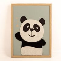 93312-Wandbild-Panda-mit-Stoff-Applikation-im-Holzrahmen-mint-40x30cm-IMG-3194.jpg Hochwertiges Wandbild mit einer niedlichen Panda-Stoff-Applikation auf mintfarbenem Grund in einem natürlichen Holzrahmen. Mit den Maßen 40 x 30 cm ist diese charmante Dekoration von Atmosphera ideal für jedes Kinderzimmer geeignet - Vollansicht