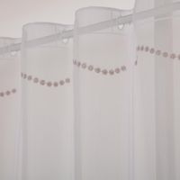 93336-Scheibengardinen-Meterware-naehfrei-Stickerei-Puenktchen-weiss-beige-70cm-Hoehe-IMG-3787-Bearbeitet.jpg Nähfreie Scheibengardine als Meterware in klassischem Weiß mit beigen Stickereien. Die feinen Pünktchen-Motive und Wellenlinien zieren den transparenten Stoff in 70 cm Höhe. Ein dekorativer Fensterschmuck - Vollansicht