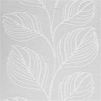 93339-Gardinenstoff-Leinenstruktur-mit-Blaetter-Boucle-Stickerei-raumhoch-wollweiss-280cm--IMG-3303.jpg Gardinenstoff in wollweiß mit Leinenstruktur und erhabener Bouclé-Blätterstickerei, präsentiert raumhoch für elegante Fensterdekorationen und gefertigt in 280 cm Breite - Nahaufnahme