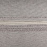 93340-Gardinenstoff-Voile-Boucle-Streifen-grau-wollweiss-160cm-Breite-IMG-3327.jpg Gardinenstoff Voile in Grau mit dekorativen Bouclé-Streifen in Wollweiß; der transparente Stoff präsentiert ein dezentes Streifenmuster und ist 160 cm breit - Vollansicht