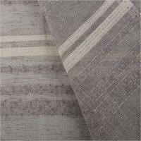 93340-Gardinenstoff-Voile-Boucle-Streifen-grau-wollweiss-160cm-Breite-IMG-3332.jpg Gardinenstoff Voile in Grau mit dekorativen Bouclé-Streifen in Wollweiß; der transparente Stoff präsentiert ein dezentes Streifenmuster und ist 160 cm breit - mit Rueckseite