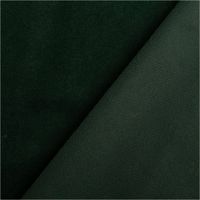 93345-Samt-Stoff-Polsterstoff-Vorhangstoff-petproof-non-flammable-dunkelgruen-140cm-Breite-IMG-3257.jpg Dunkelgrüner Samt-Polsterstoff präsentiert mit weicher Oberfläche, petproof und schwer entflammbar, ideal für Vorhänge und Möbel, 140 cm breit - mit Rueckseite