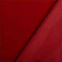 Roter Samt-Polsterstoff präsentiert mit dichter, weicher Oberfläche, petproof und schwer entflammbar, ideal für Möbel und Vorhänge, 140 cm breit - mit Rueckseite