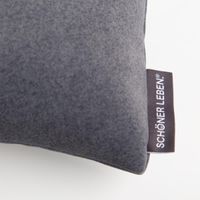 93373-SCHoeNER-LEBEN--Zugluftstopper-Thermo-kuschelweich-uni-in-Anthrazit-fuer-Fenster-und-Tueren--waschbar--verschiedene-Groessen-IMG-3568.jpg SCHÖNER LEBEN. Markenlabel am anthrazitfarbenen, kuschelweichen Thermo-Zugluftstopper.