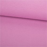 Bündchenstoff Schlauchware Organic Bio fein in lila Violett, 35 cm Breite, glatte elastische Struktur, gleichmäßige Strickoptik, weich fallend, für Abschlüsse geeignet - ausgerollt und glatt liegend